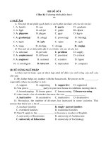 Đề thi TN THPT, CĐ & ĐH