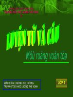 Luyện từ và câu: Mở rộng vốn từ - Lớp4