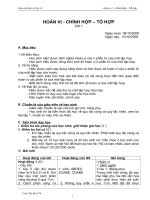 Hoán vị - Chỉnh hợp - Tổ hợp