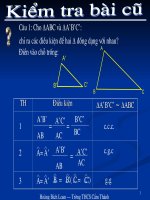 bài 8.Các trường hợp đồng dạng của tam giác vuông