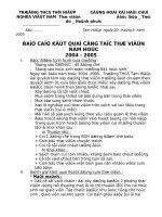 Báo cáo kết quả công tác thư viện