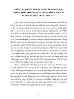 NHỮNG VẤN ĐỀ CÓ TÍNH QUY LUẬT TRONG SỰ HÌNH THÀNH, PHÁT TRIỂN KINH TẾ THỊ TRƯỜNG VÀ SỰ VẬN DỤNG VÀO THỰC TRẠNG VIỆT NAM