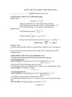 ĐỀ ÔN THI TỐT NGHIỆP SỐ 8(MÔN TOÁN)