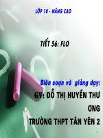 tiết 56. Flo