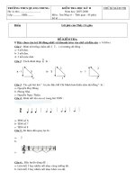 De + dap an Nhac 6 HK II