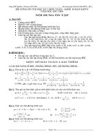 Đề cương Lớp 10 HK2 (cũ)