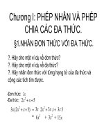 nhân đơn thức với đathức