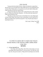 đề tài lịch sử huyện thạch thành tỉnh Thanh Hòa