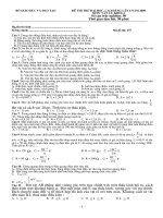 DE THI TUYEN SINH DAI HOC 2009 Lan 6