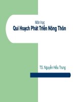 BG_Qui hoach PT nong thon