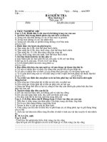 Đề KT KH II Sinh8, biểu điểm, ma trận(08-09)