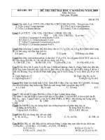 Thi thử ĐH môn hóa năm 09 - 10