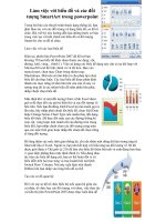 Làm việc với biểu đồ và các đối tượng SmartArt trong powerpoint