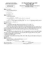 DE THI TUYEN SINH PTTH DOT I 09 010