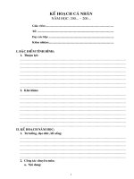 Sổ kế hoạch cá nhân