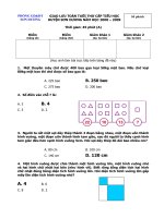 Đề giao lưu Toán Tuổi thơ