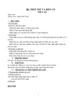 Phep thu va bien co _Tiet 30