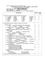 bài khảo sát TA 8.2