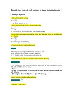 tóm tắt lí thuyết