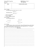 Tiết 47 KT Đại số (chương III)