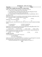 ĐỀ KIỂM TRA MỘT TIẾT BAN NC-11