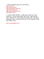 Một số trang web giúp các bạn ôn thi vào đại học