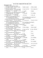 Kiem tra trac nghiem Hoa 9