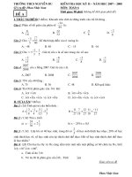 Đề thi HKII toán 6 (07-08)