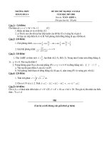 Đề thi thử ĐH & CĐ lần 2 Hoằng Hóa 4