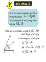 Tiết 21 Tia phân giác của góc