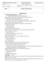 De thi + dap an HK I  GDCD lop 6