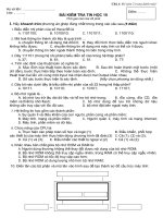 Đề kiểm tra Tin học 10