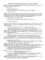 BÀI TẬP ÔN THIVÀOLỚP 10 CHUYEN DE TU GIAC NOI TIEP