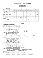 Đề thi HK II ( MT + ĐA) Hóa học 9