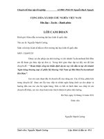 Hoàn thiện công tác thẩm định dự án vay vốn đầu tư tại chi nhánh Ngân hàng thương mại cổ phần Kỹ thương Việt Nam tại Bát Đàn(Techcombank Bát Đàn