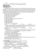 Đề kiểm tra học kì II Ngữ văn lớp 7