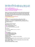 Định hướng đề thi hoa hidrocacbon