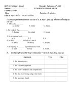 De thi Olympic TA tieu hoc