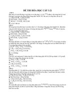 Đề thi trắc nghiệm môn hóa cấp 3-21