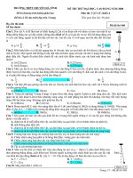 Đề thi thử Vật Lý trương THPT Chuyên Hà Tĩnh lần 2