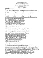 Kiểm Tra -Ôn thi tốt nghiệp (số 2)