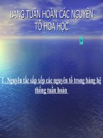 GAĐT -Bảng tuần hoàn các nguyên tố hóa học