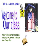 unit12 class8 a vâction abroad