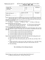 ĐỀ HSG VĂN 06-07