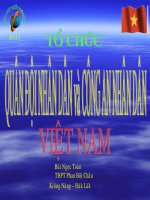 Tổ chức QD và CAND Việt Nam