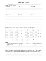 Phiếu học tập dành cho HSG lớp 3 - bài 3