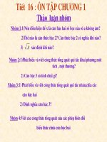 tiết 16 - Ôn tập chươnh dại số9