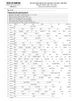 Đề HSG 12 ( 3 năm ) _ 3 ( Reported speech )