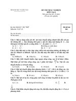 Kiểm tra 45 phút Lí 10 nâng cao