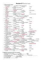 Ôn tập HK II- 11 CB